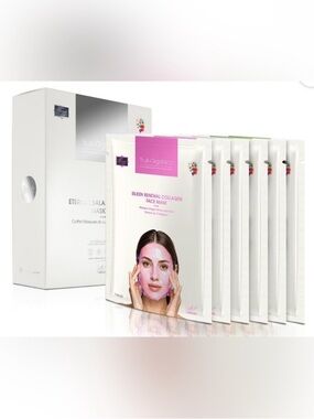 True Organica NIP Silken Renewal Collagen Face Mask - Pink (6 Pack)